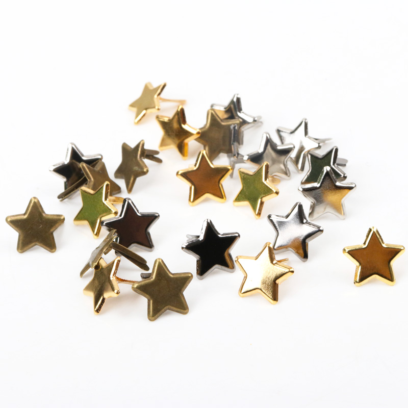 Embellishments For Scrapbooking - 50 stks Gemengde Metalen Ster Brad