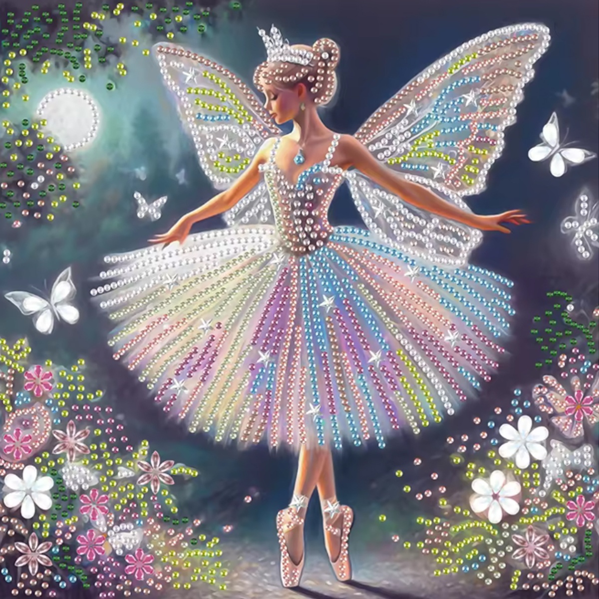 Embroidery Embellishments - Vlinderfee Patroonreeks Speciale Vorm en Kristal