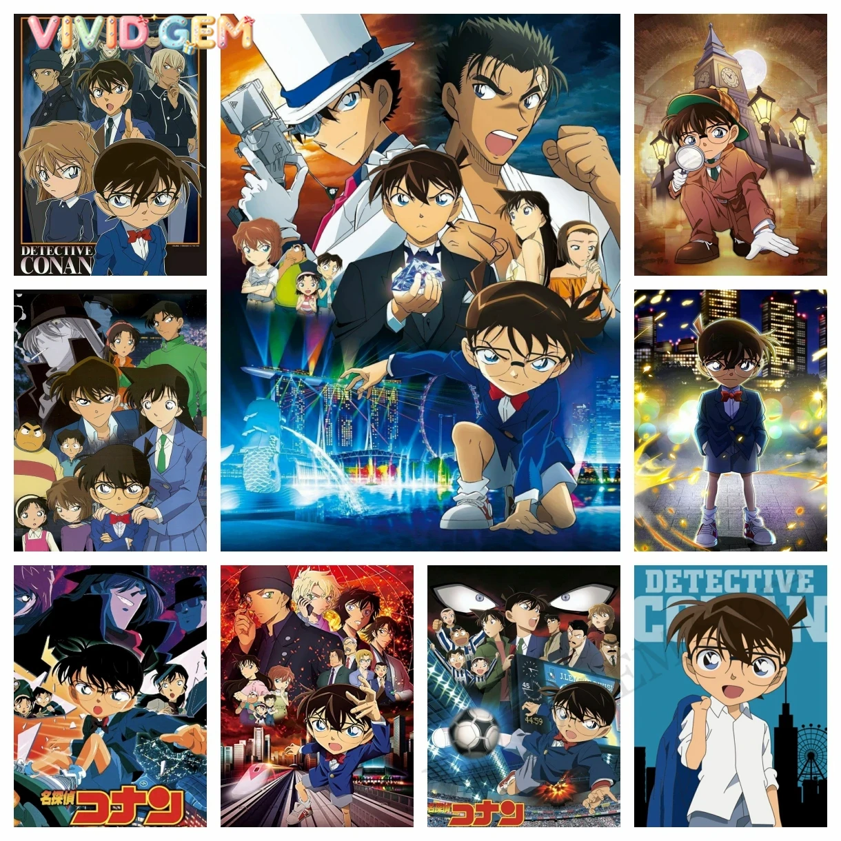 Embroidery Embellishments - VIVID GEM 2024 Nieuwe Detective Conan