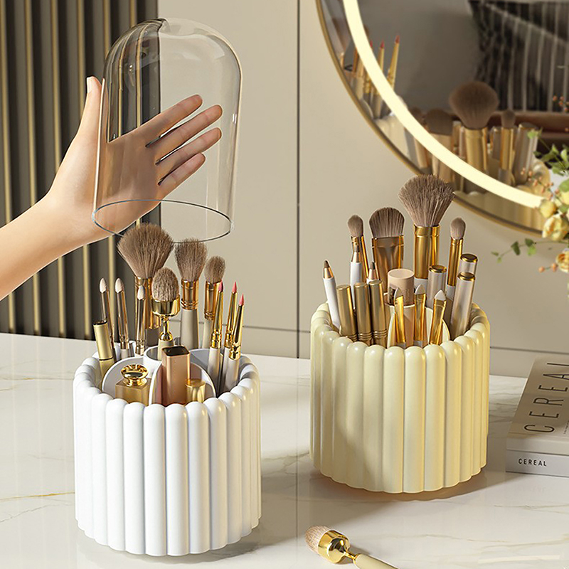 Craft Embellishment Storage - 360 ° Roterende make-upborstels houder met
