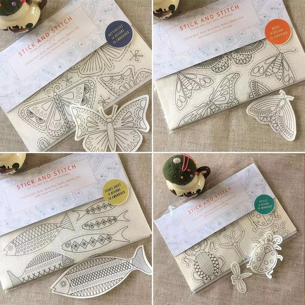 Embroidery Craft - DIY wateroplosbare borduurtransfers Handgemaakt borduurwerk Ambachten