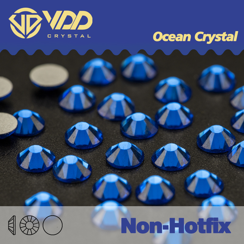 Hotfix Rhinestone Sheet - VDD 029 Capri Blauwe Steentjes Niet-hotfix