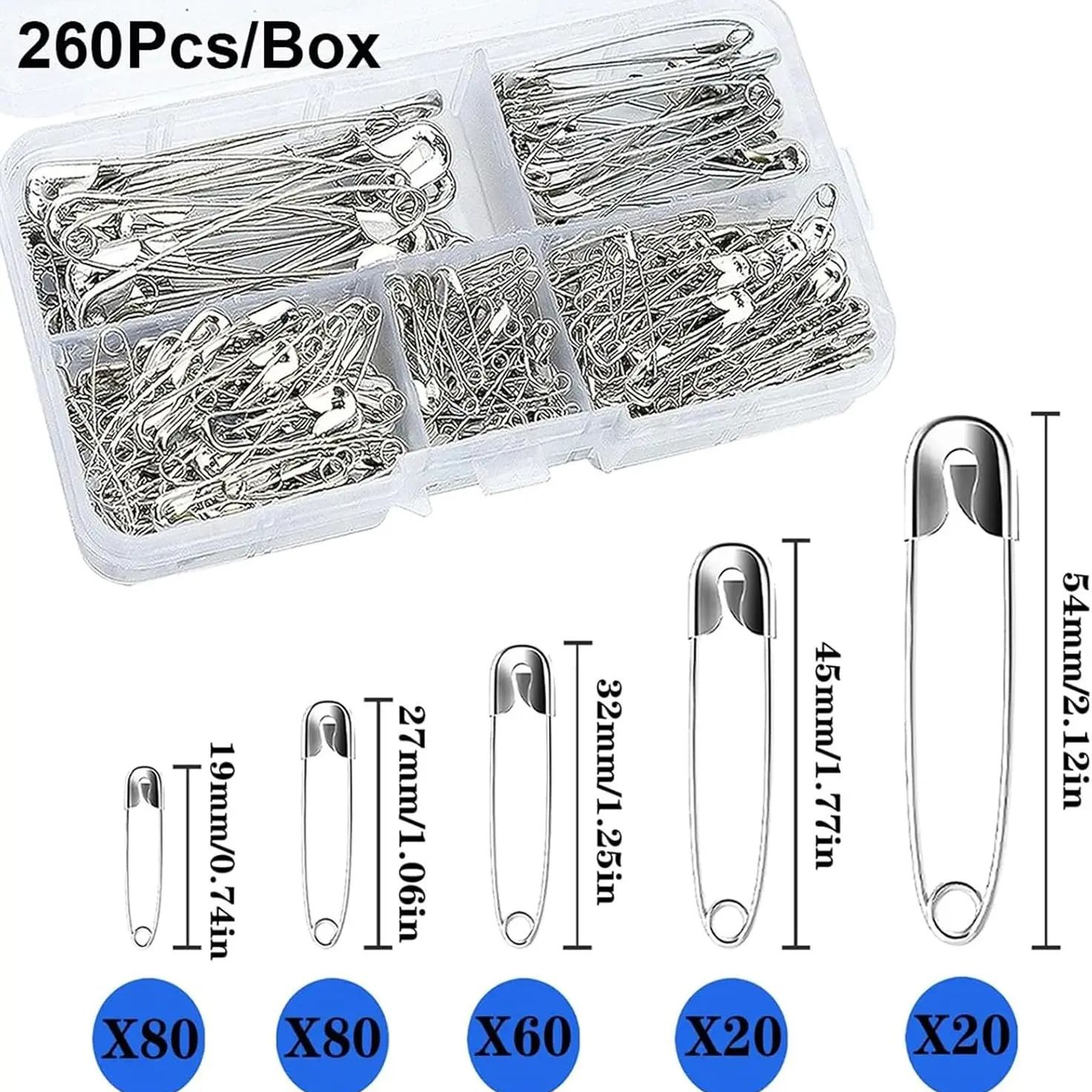 Zilveren veiligheidsspelden se - Craft Embellishment Storage recensie en prijs