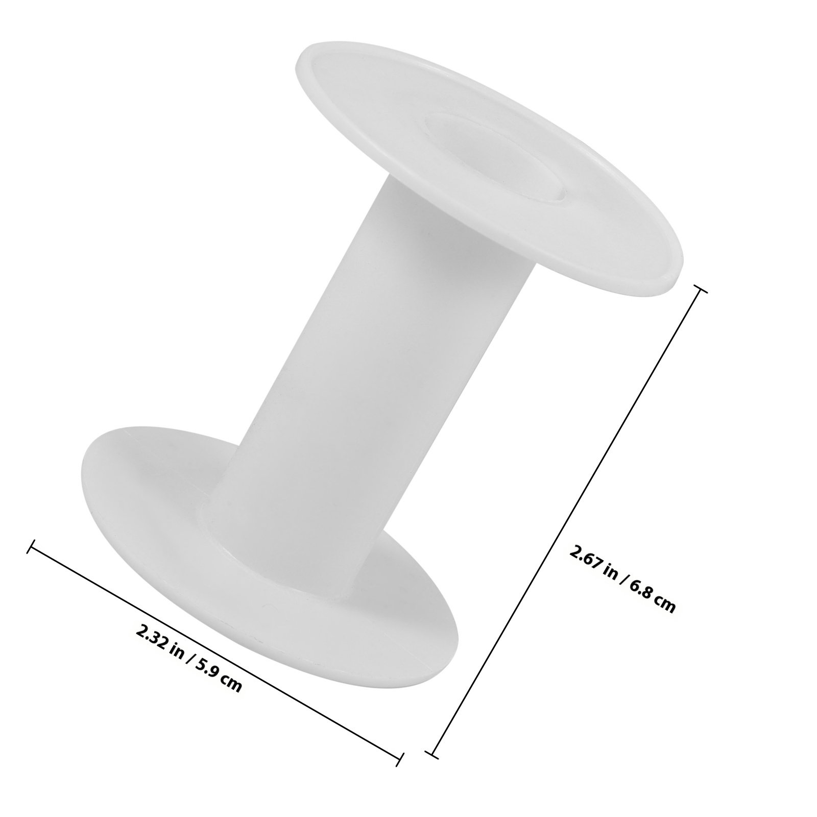 10 stuks plastic spoelen witte - Embroidery Craft recensie en prijs