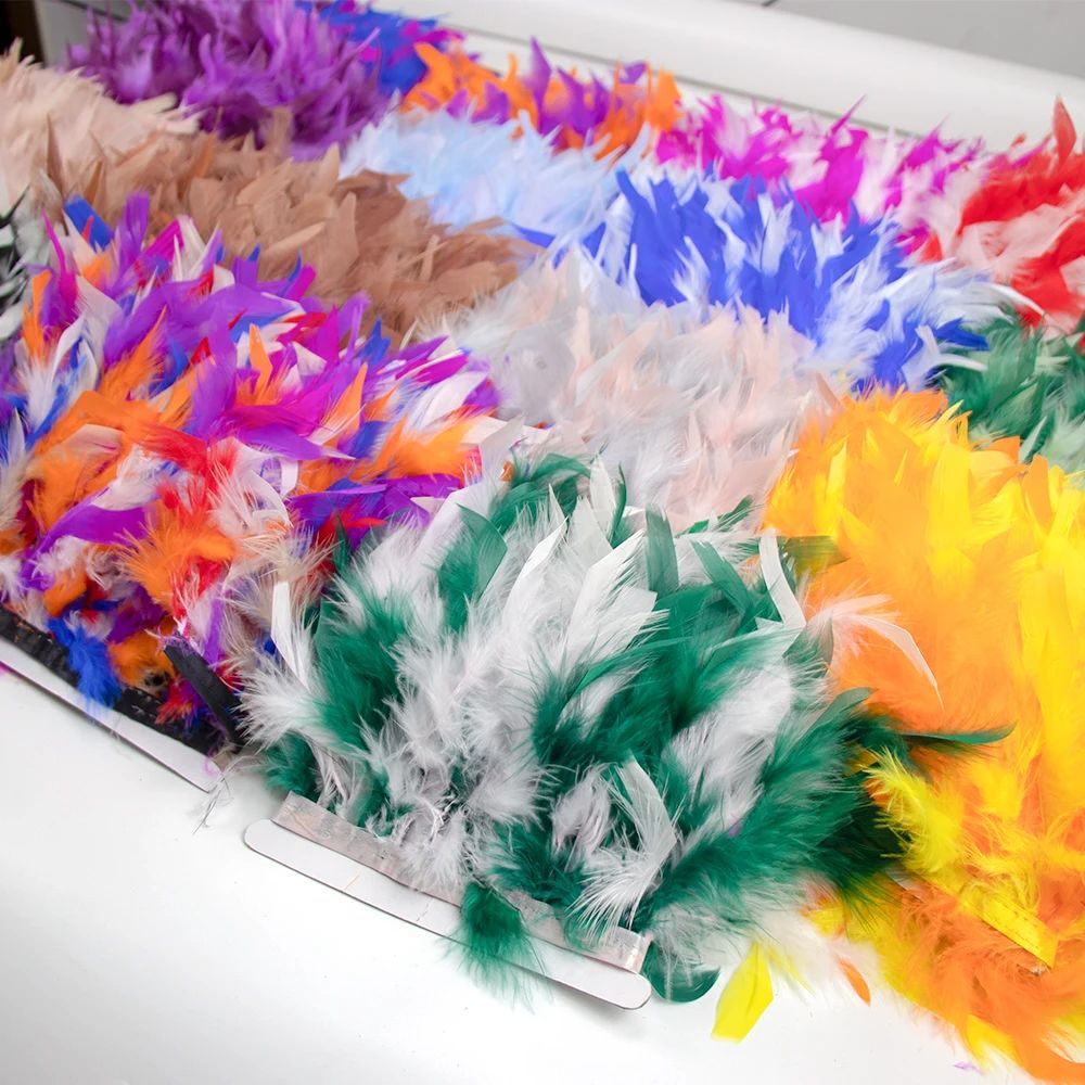 1M 5M 10M Bicolor Kalkoenveer  - Feather Trim Marabou recensie en prijs