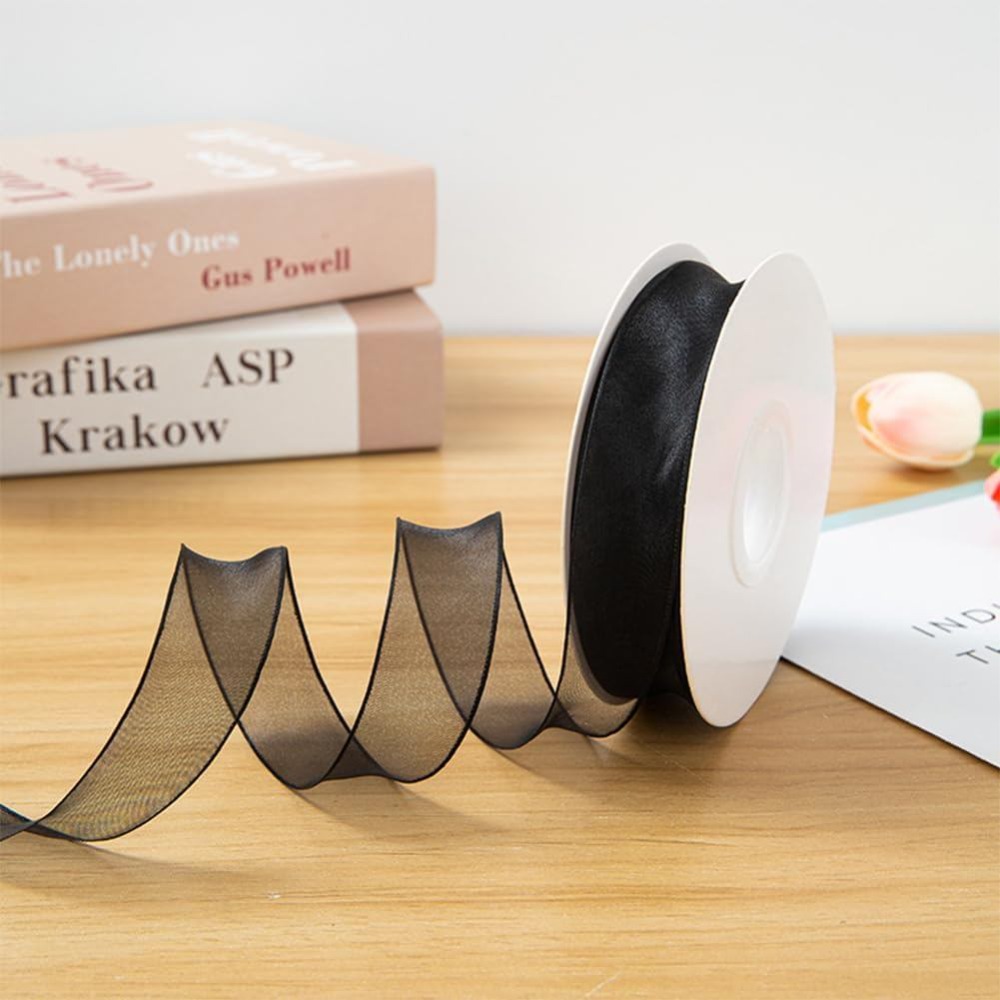 1 inch zwart organza lint, bed - Organza Ribbon Spool recensie en prijs