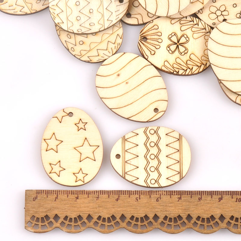 25 Stuks Gemengde Paasei Hout  - Embellishments For Scrapbooking recensie en prijs
