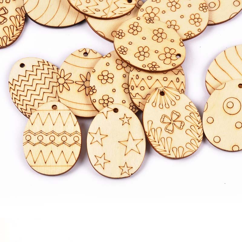 25 Stuks Gemengde Paasei Hout  - Embellishments For Scrapbooking recensie en prijs