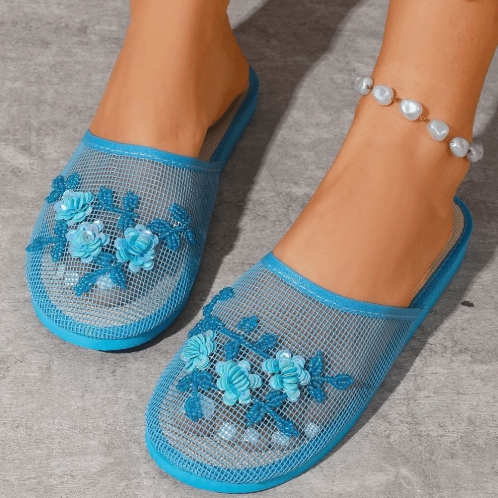 Casual bloemenborduurwerk mesh - Embroidery Embellishments recensie en prijs