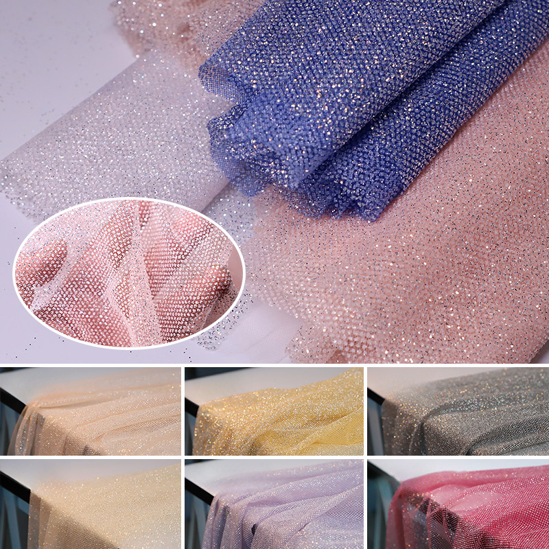 100/300/500cm X150cm Glanzende - Crystal Mesh Fabric recensie en prijs