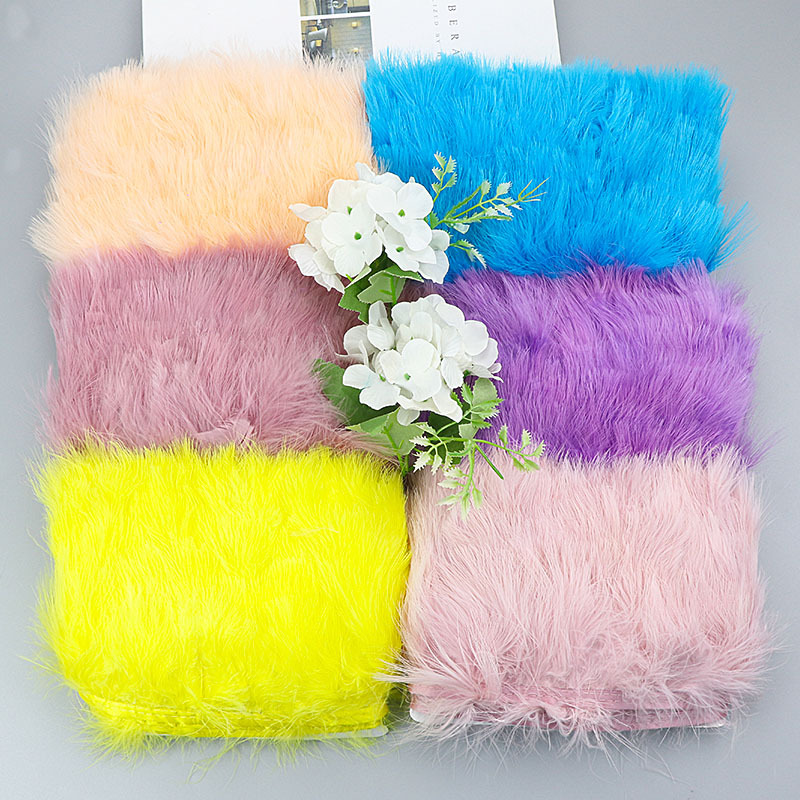 Zwart-witte kalkoenverenbies 8 - Feather Trim Marabou recensie en prijs